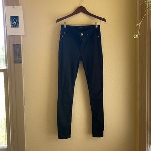 Hudson, high rise black skinny jeans